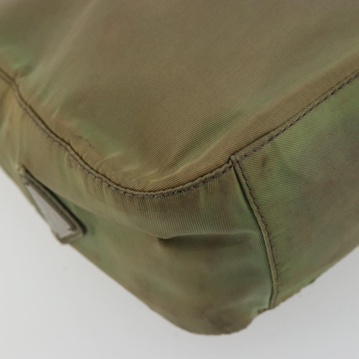 PRADA Shoulder Bag Nylon Green Auth 179345