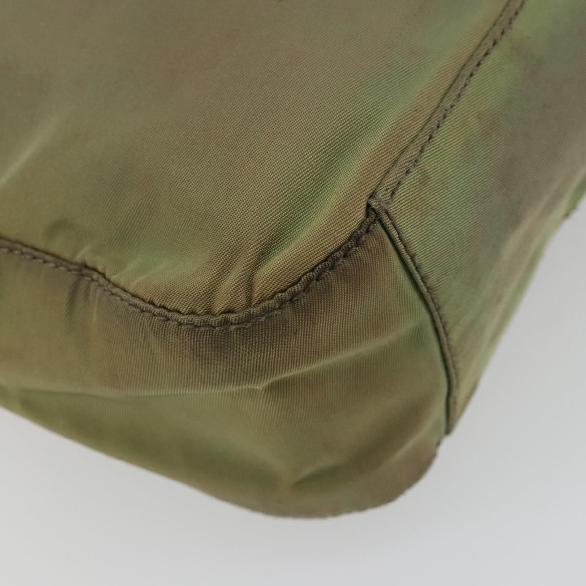 PRADA Shoulder Bag Nylon Green Auth 179345