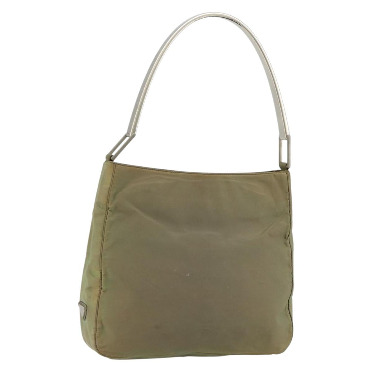 PRADA Shoulder Bag Nylon Green Auth 179345