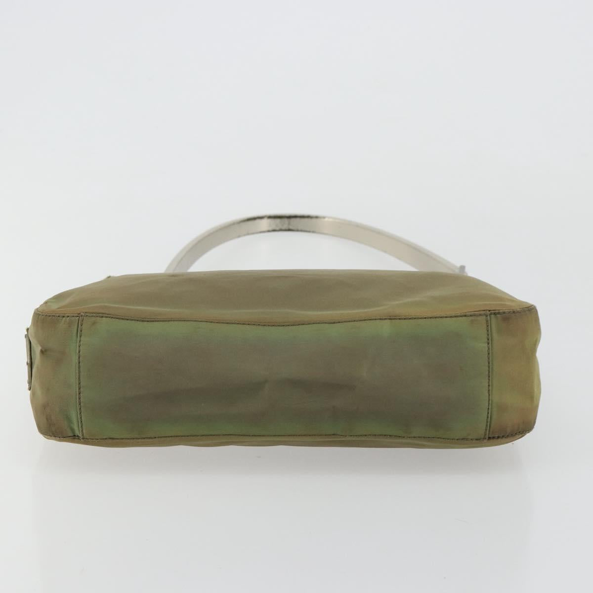 PRADA Shoulder Bag Nylon Green Auth 179345