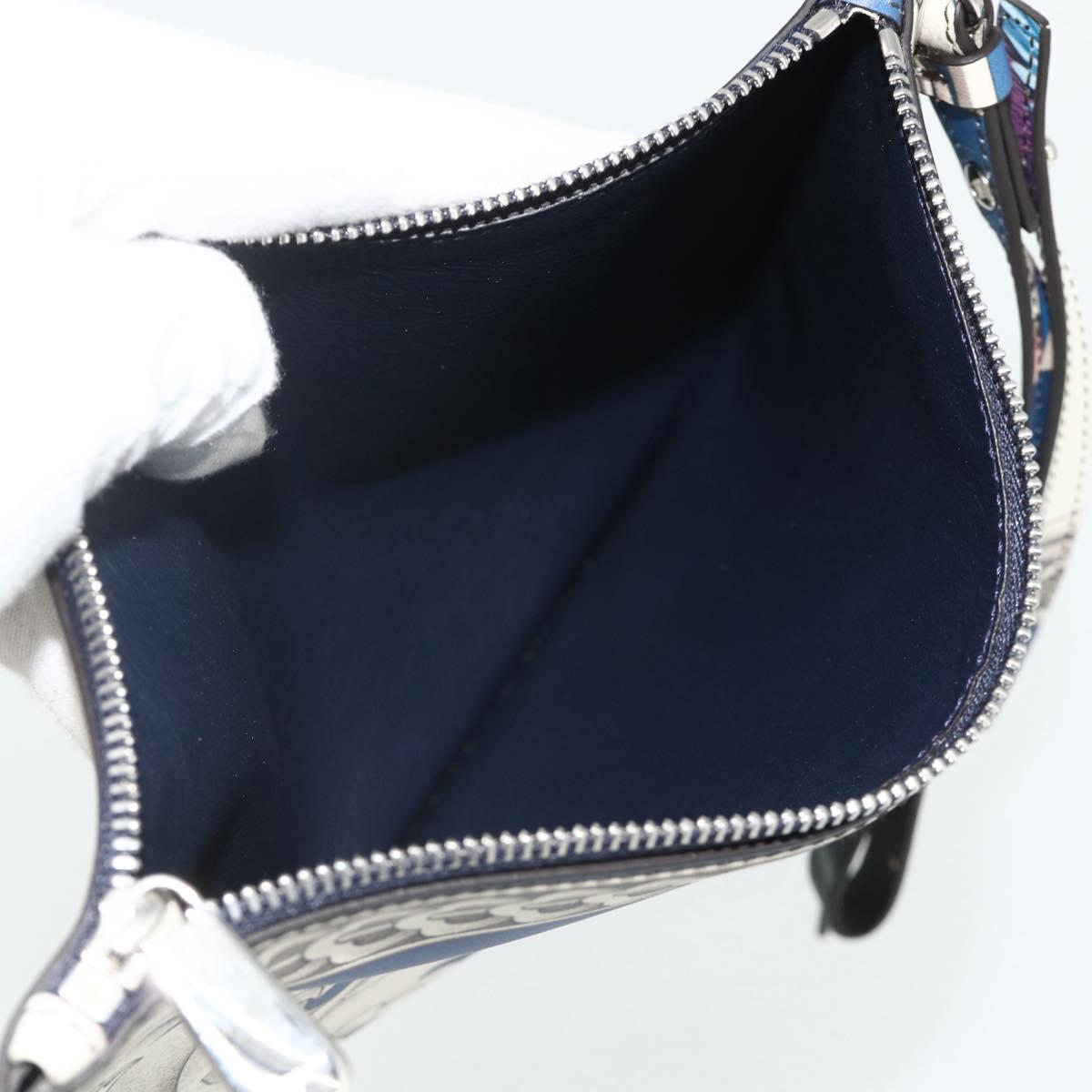 Salvatore Ferragamo Gancini Tote Bag Leather Multicolor Silver Auth 179348A