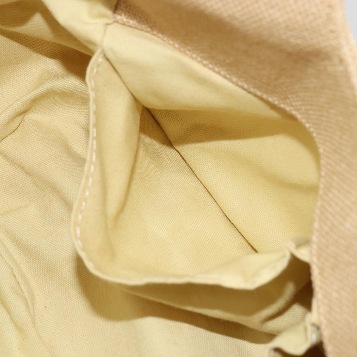 Chloe Hand Bag Canvas Beige Auth 179355A