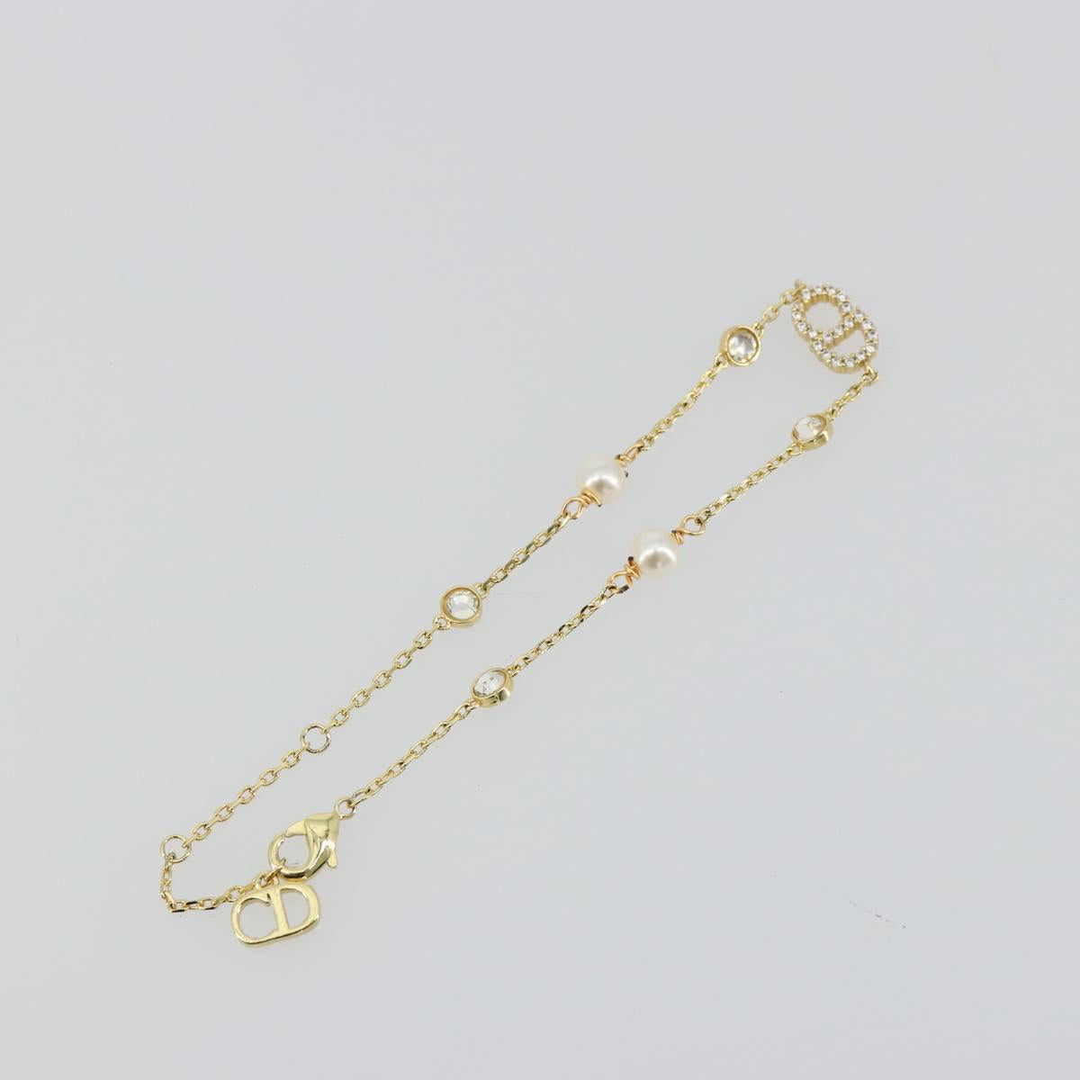 Christian Dior Bracelet metal Gold Auth 179358A