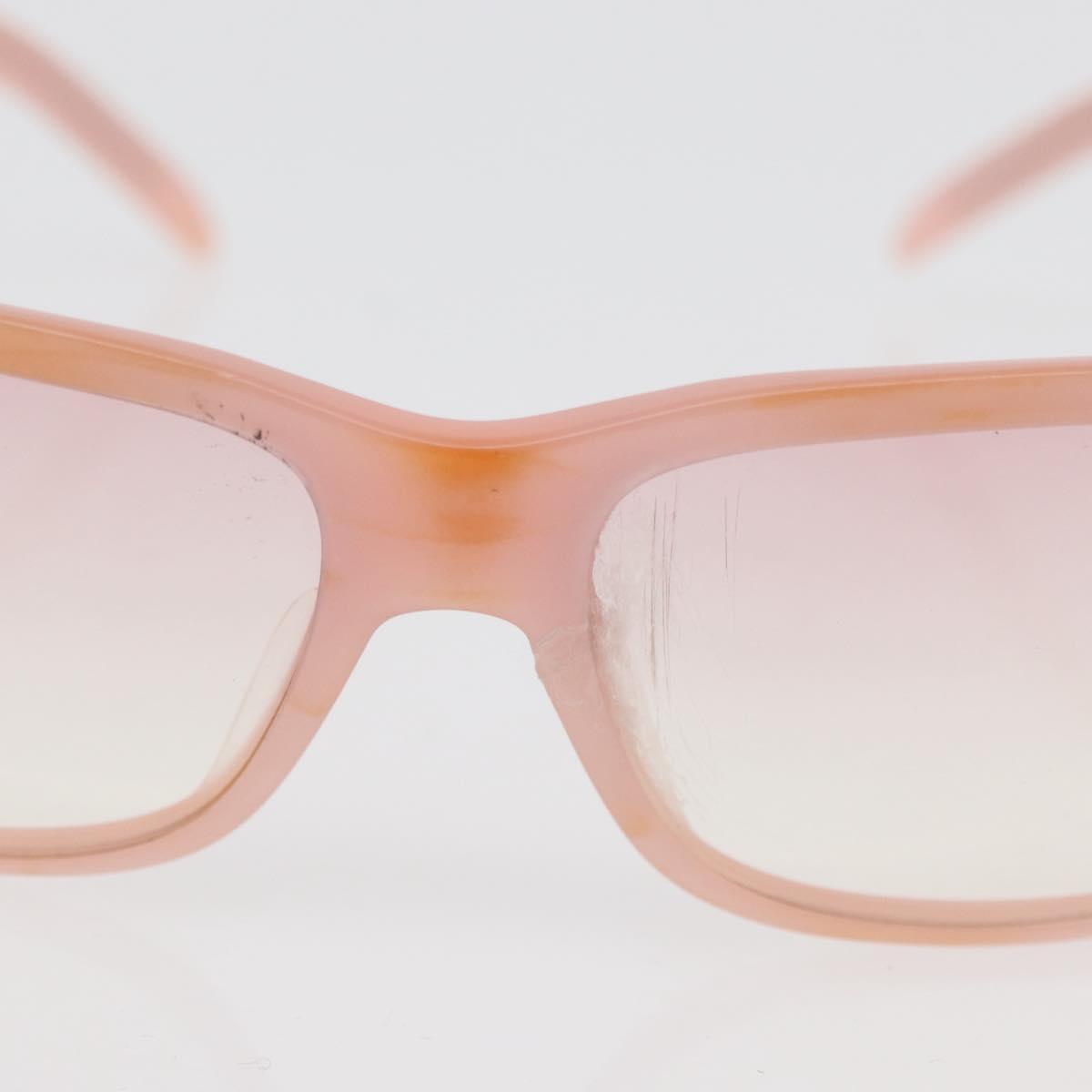 CHANEL Sunglasses metal 2 Set Pink White CC Auth 179360