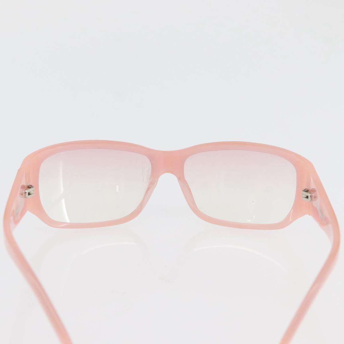 CHANEL Sunglasses metal 2 Set Pink White CC Auth 179360