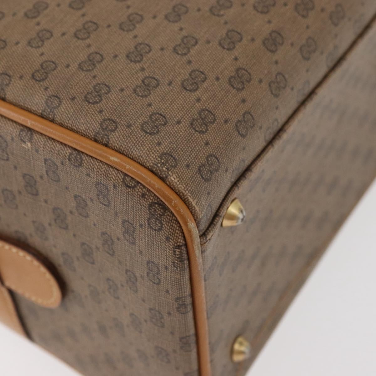 GUCCI Micro GG Supreme Hand Bag PVC Beige Gold 002 115 0165 Auth 179378