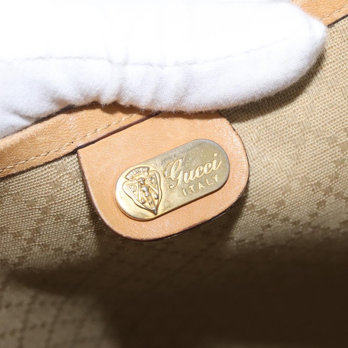 GUCCI Micro GG Supreme Web Sherry Line Bag PVC Beige 904 002 0131 Auth 179395