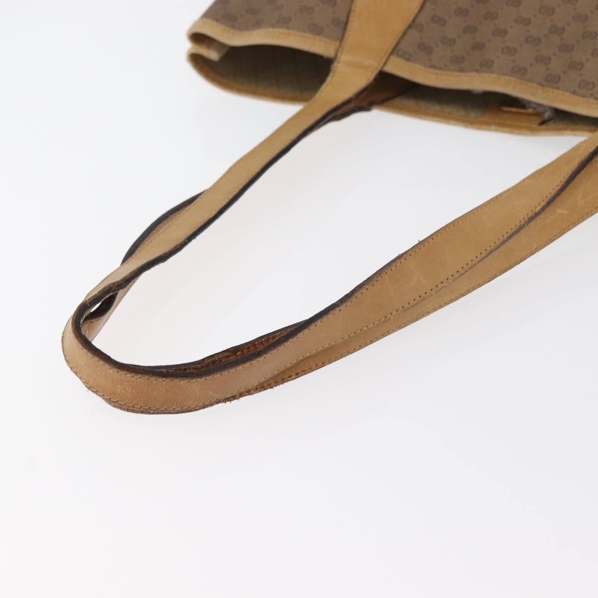 GUCCI Micro GG Supreme Web Sherry Line Bag PVC Beige 904 002 0131 Auth 179395