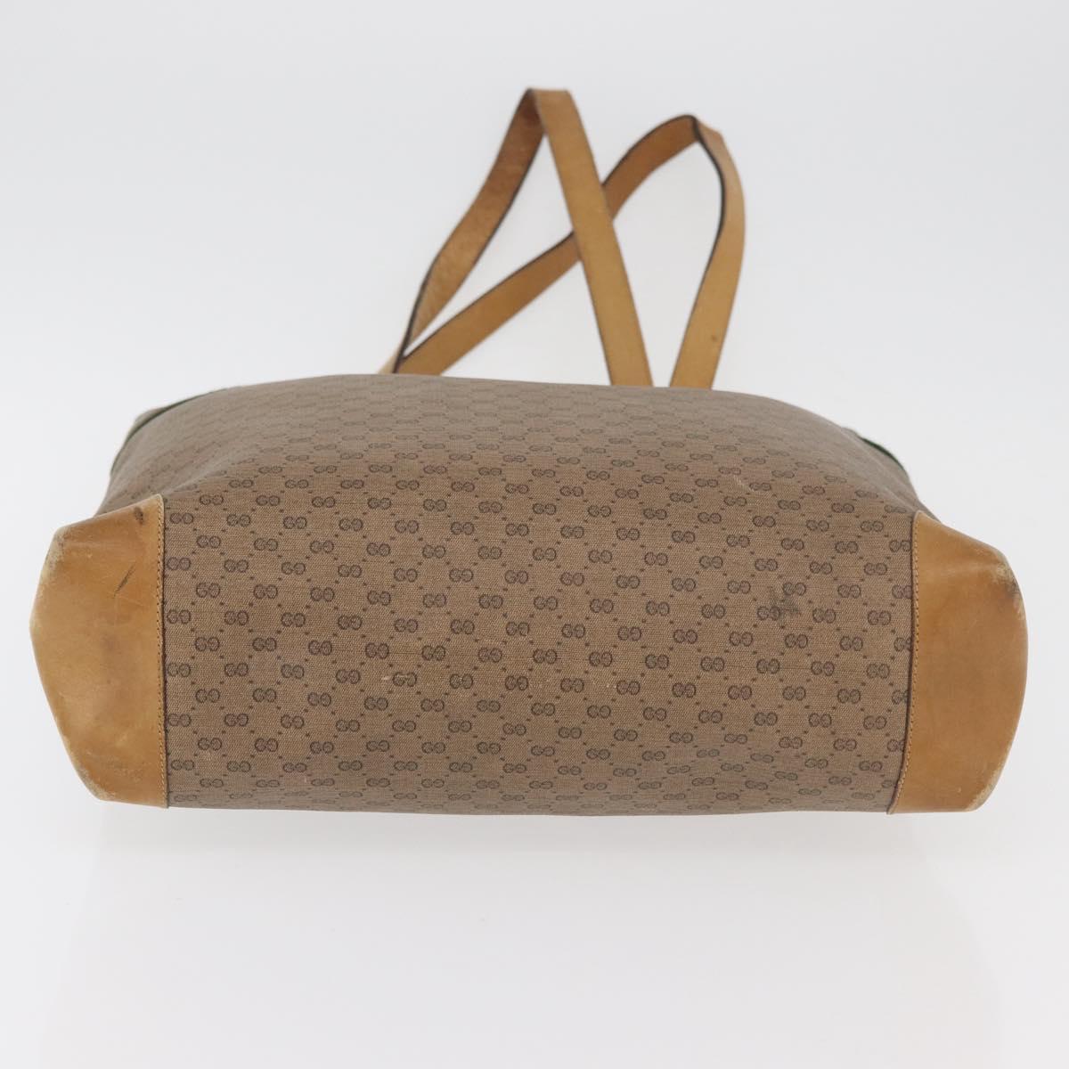 GUCCI Micro GG Supreme Web Sherry Line Bag PVC Beige 904 002 0131 Auth 179395