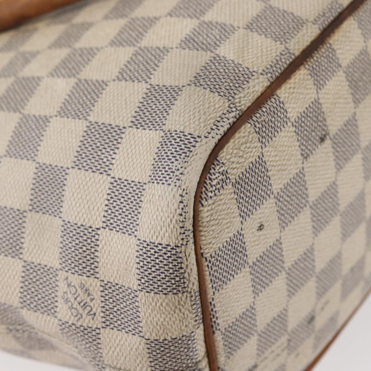 LOUIS VUITTON Damier Azur Saleya PM Tote Bag N51186 LV Auth 179397