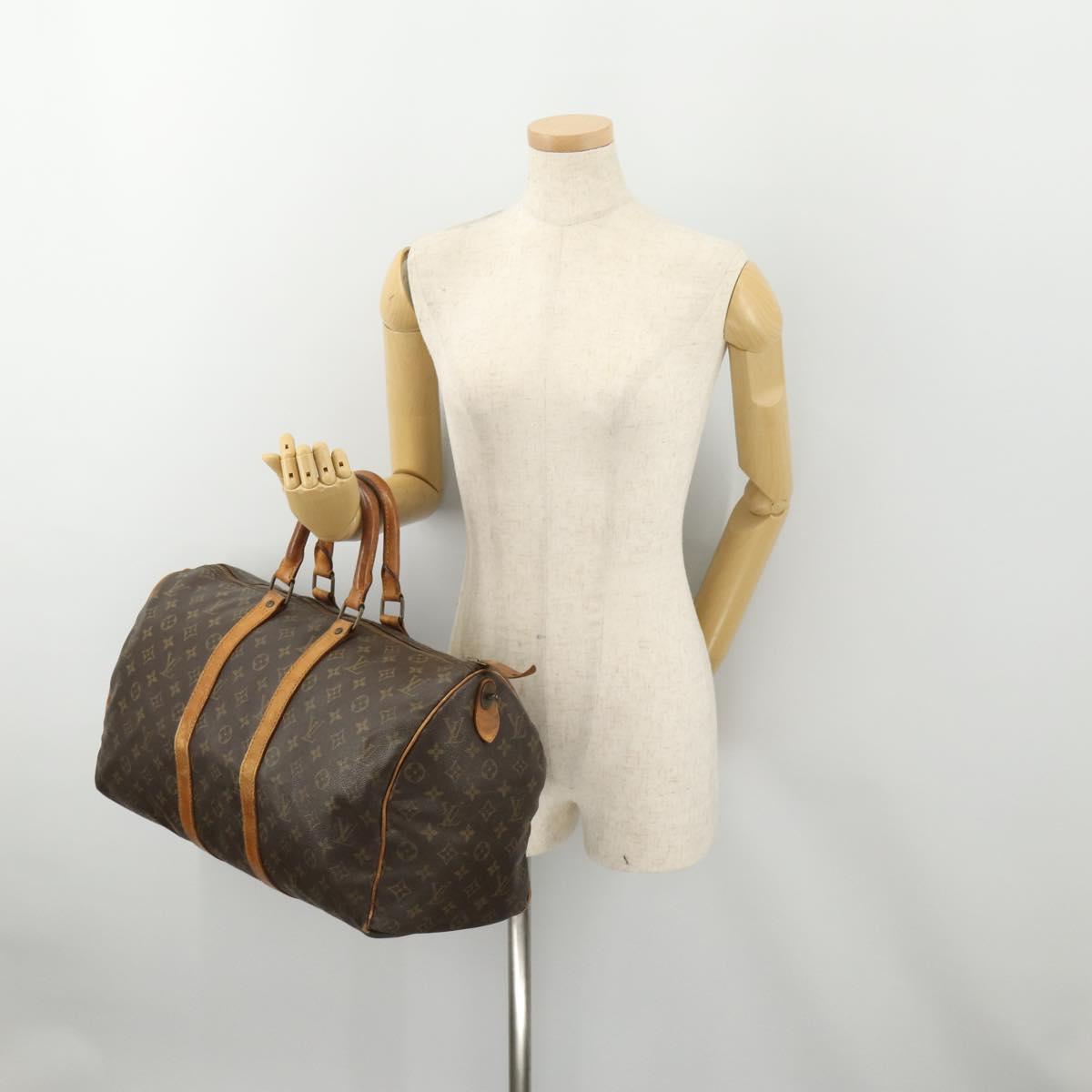 LOUIS VUITTON Monogram Keepall 45 Boston Bag M41428 LV Auth 179408