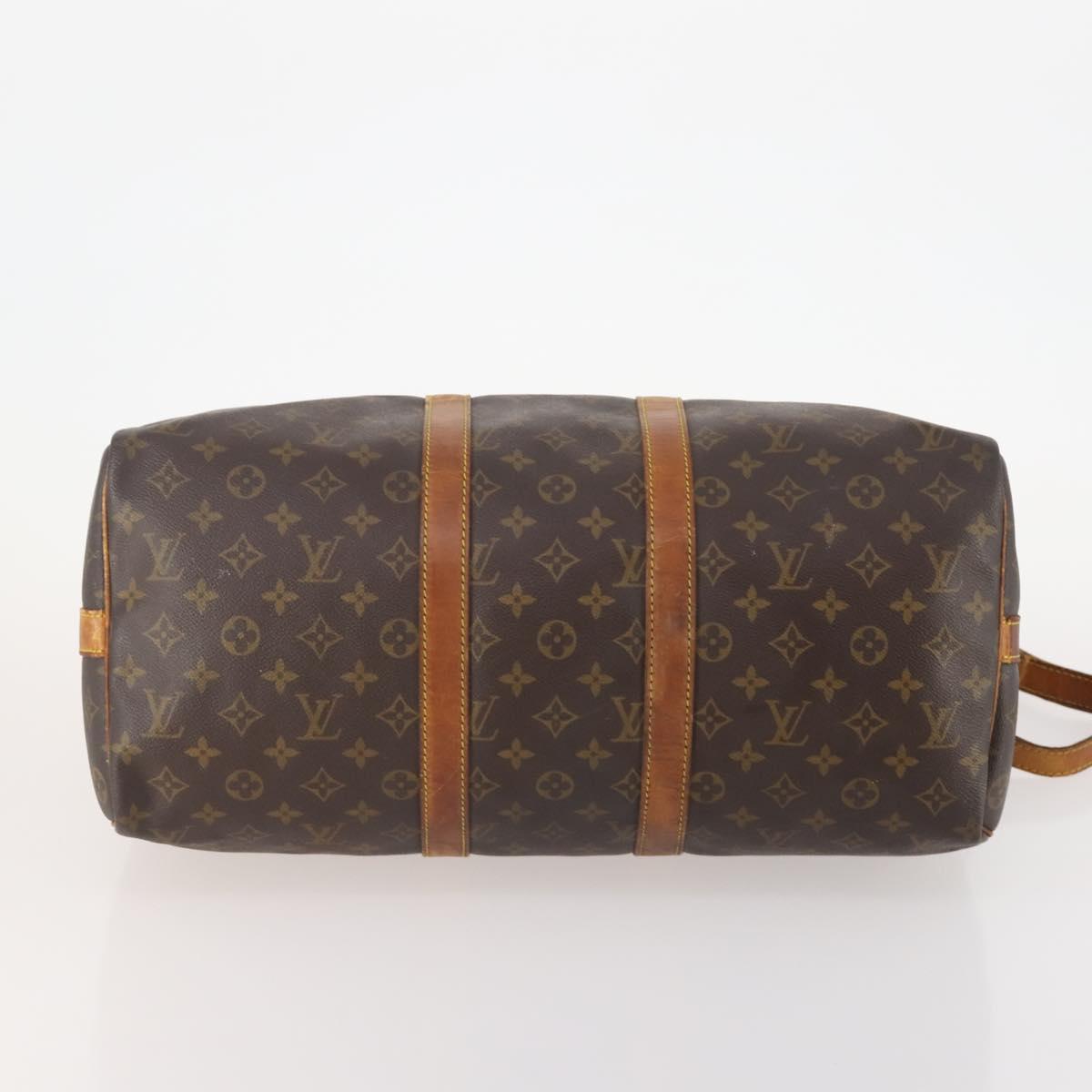 LOUIS VUITTON Monogram Keepall Bandouliere 45 Boston Bag M41418 LV Auth 179409