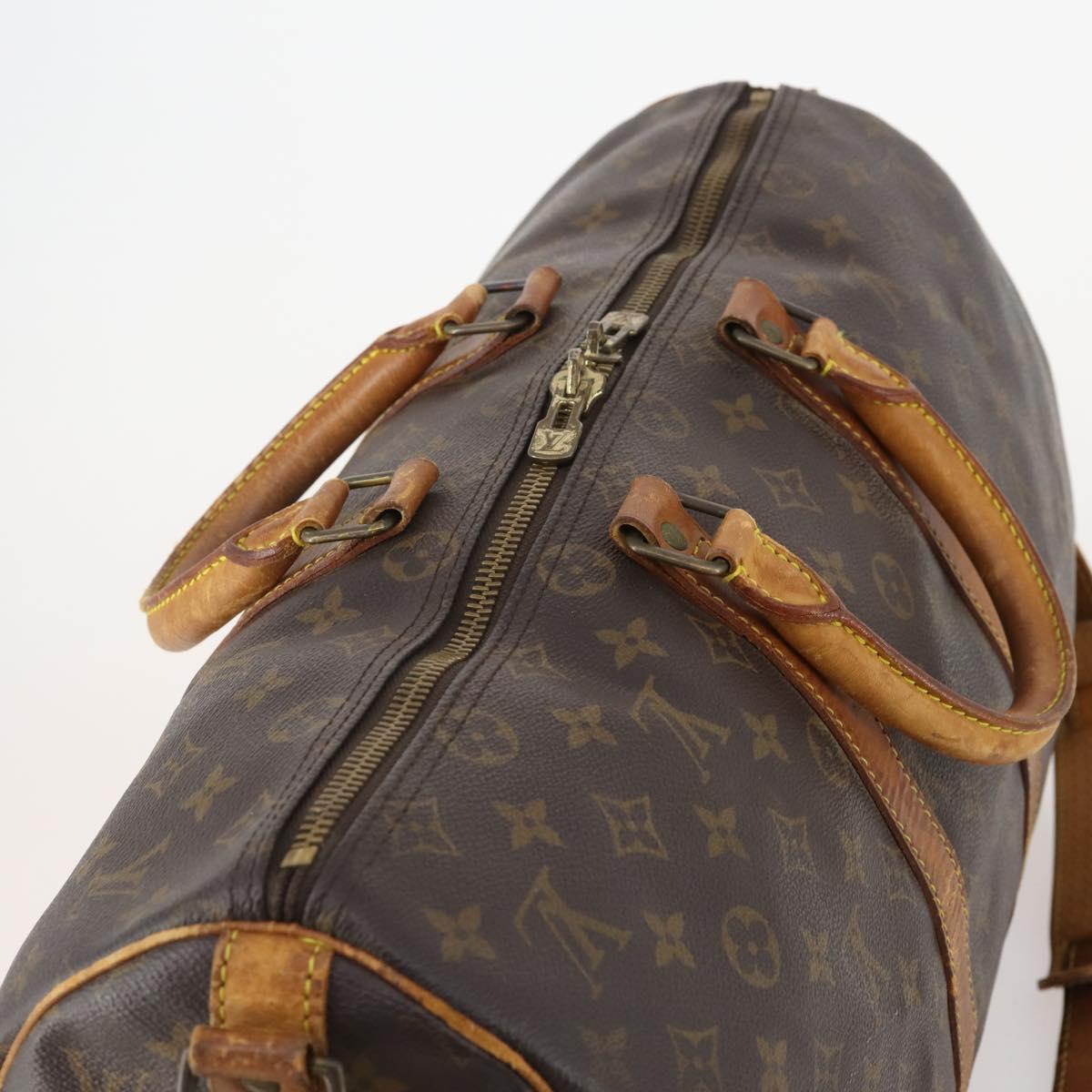 LOUIS VUITTON Monogram Keepall Bandouliere 45 Boston Bag M41418 LV Auth 179409