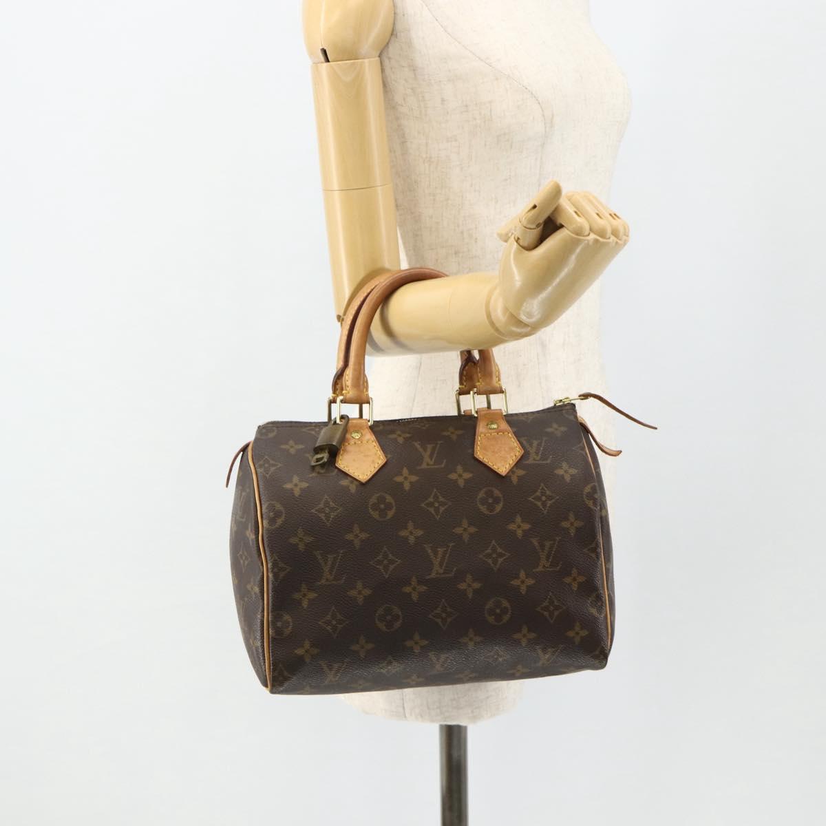 LOUIS VUITTON Monogram Speedy 25 Hand Bag M41528 LV Auth 179416A