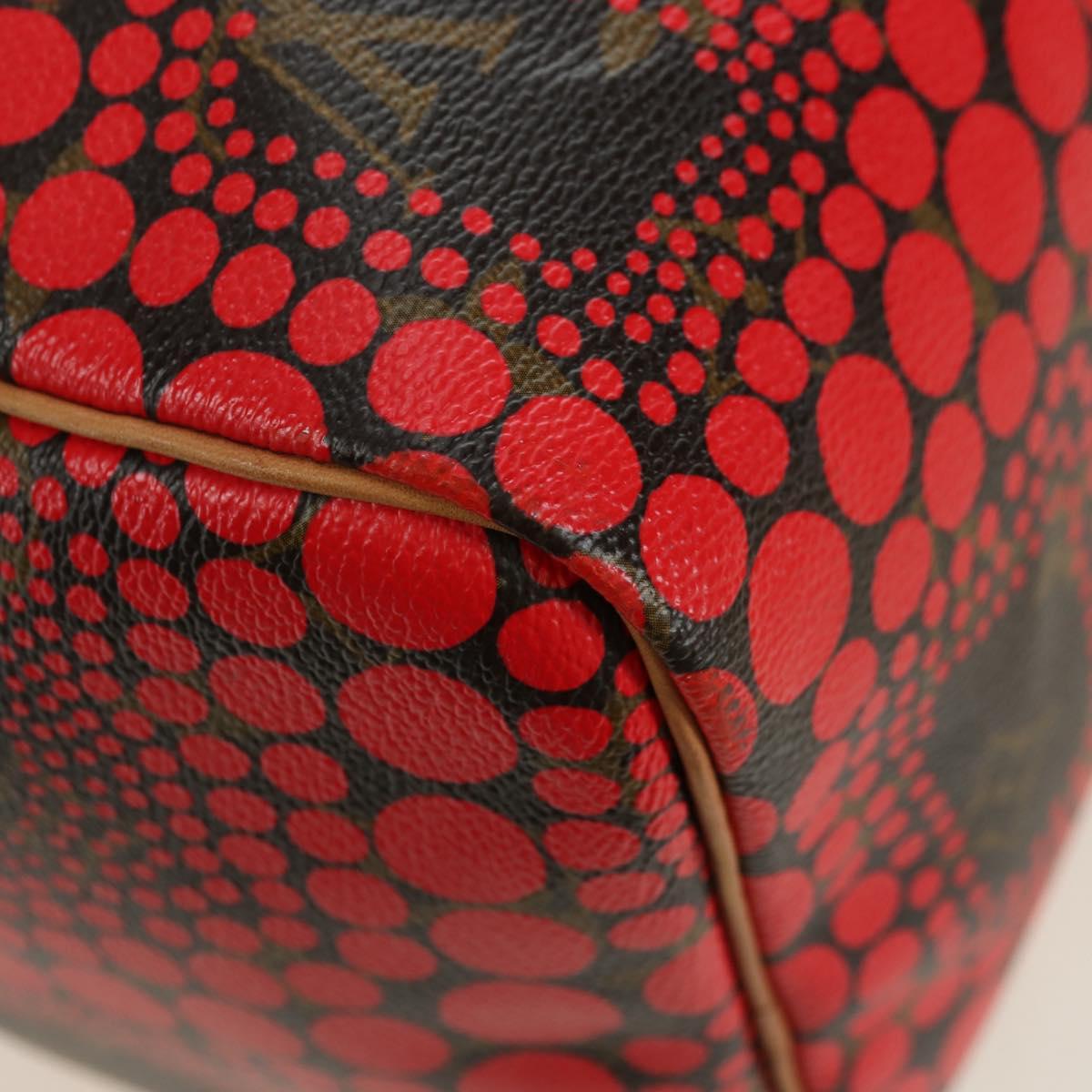 LOUIS VUITTON Dot Infinity Yayoi Kusama Speedy 30 Bag Red M40693 Auth 179418SAM