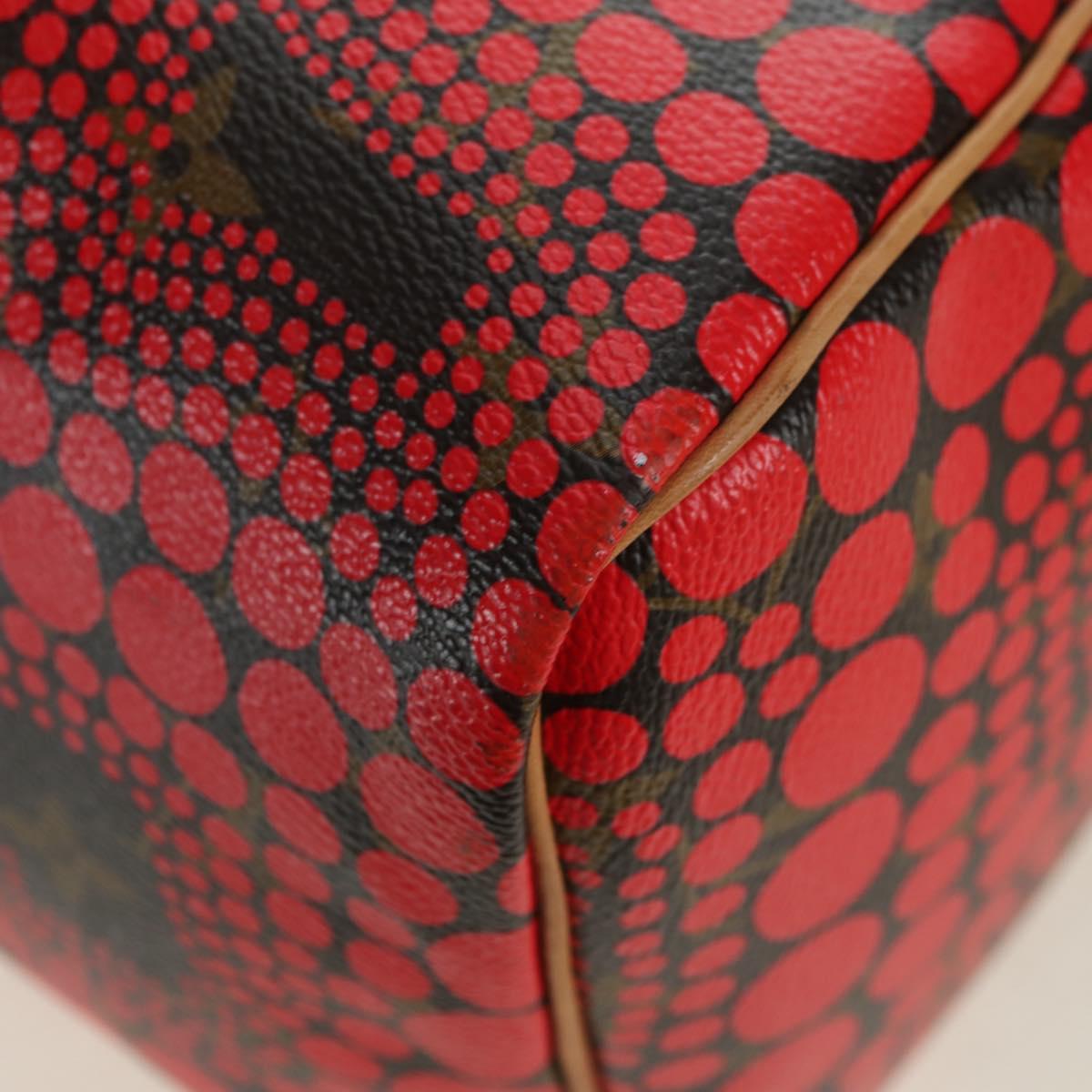 LOUIS VUITTON Dot Infinity Yayoi Kusama Speedy 30 Bag Red M40693 Auth 179418SAM