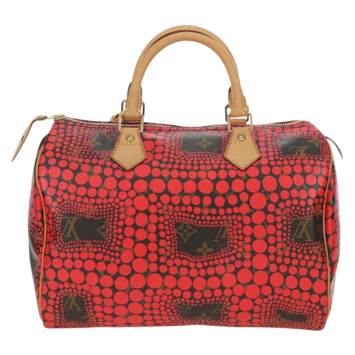 LOUIS VUITTON Dot Infinity Yayoi Kusama Speedy 30 Bag Red M40693 Auth 179418SAM