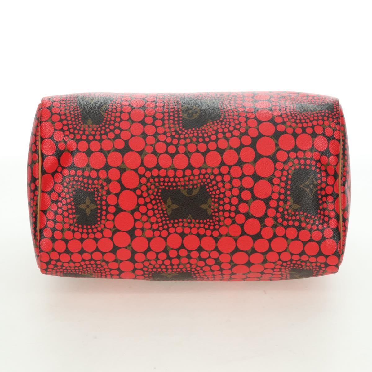 LOUIS VUITTON Dot Infinity Yayoi Kusama Speedy 30 Bag Red M40693 Auth 179418SAM
