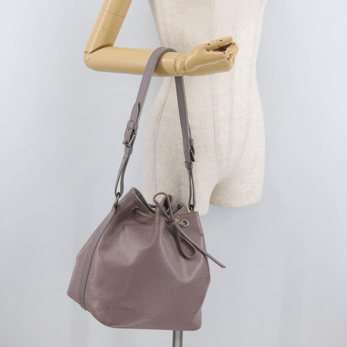 LOUIS VUITTON Epi Petit Noe Shoulder Bag Lilac M4410B LV Auth 179433