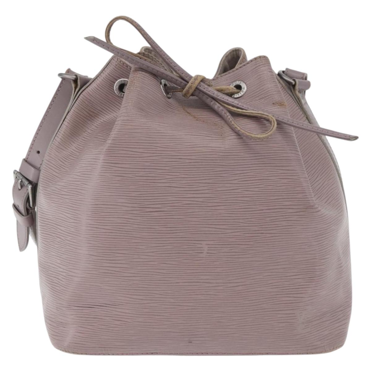 LOUIS VUITTON Epi Petit Noe Shoulder Bag Lilac M4410B LV Auth 179433