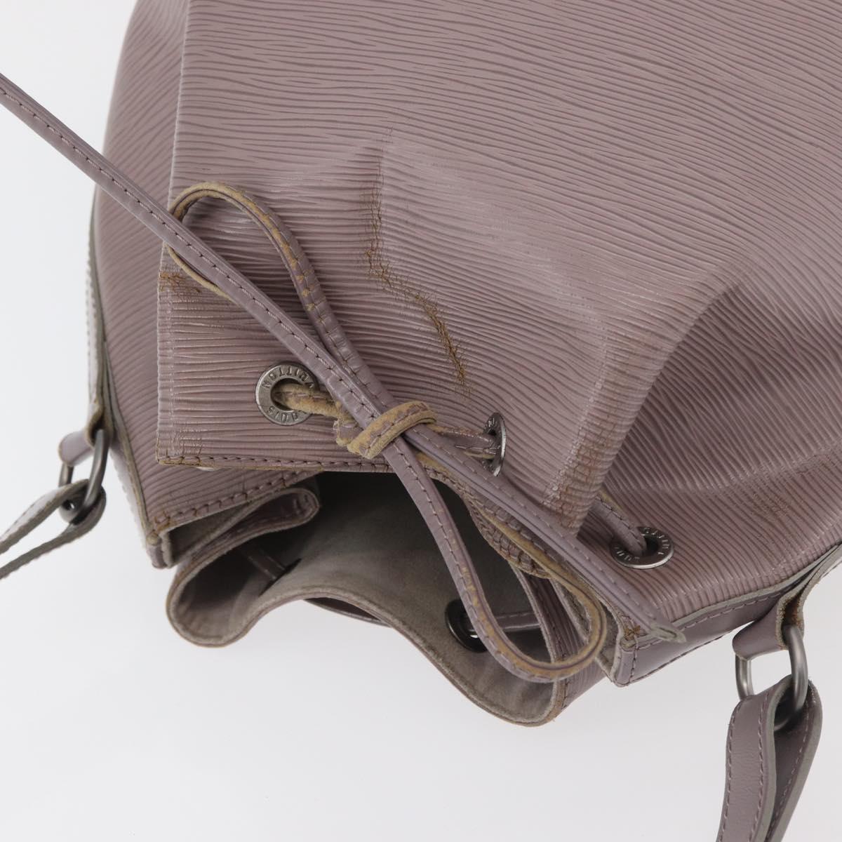 LOUIS VUITTON Epi Petit Noe Shoulder Bag Lilac M4410B LV Auth 179433