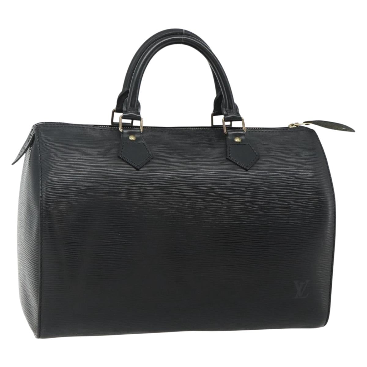 LOUIS VUITTON Epi Speedy 30 Hand Bag Noir Black M43002 LV Auth 179434A