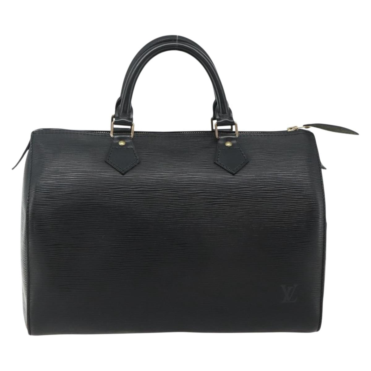 LOUIS VUITTON Epi Speedy 30 Hand Bag Noir Black M43002 LV Auth 179434A