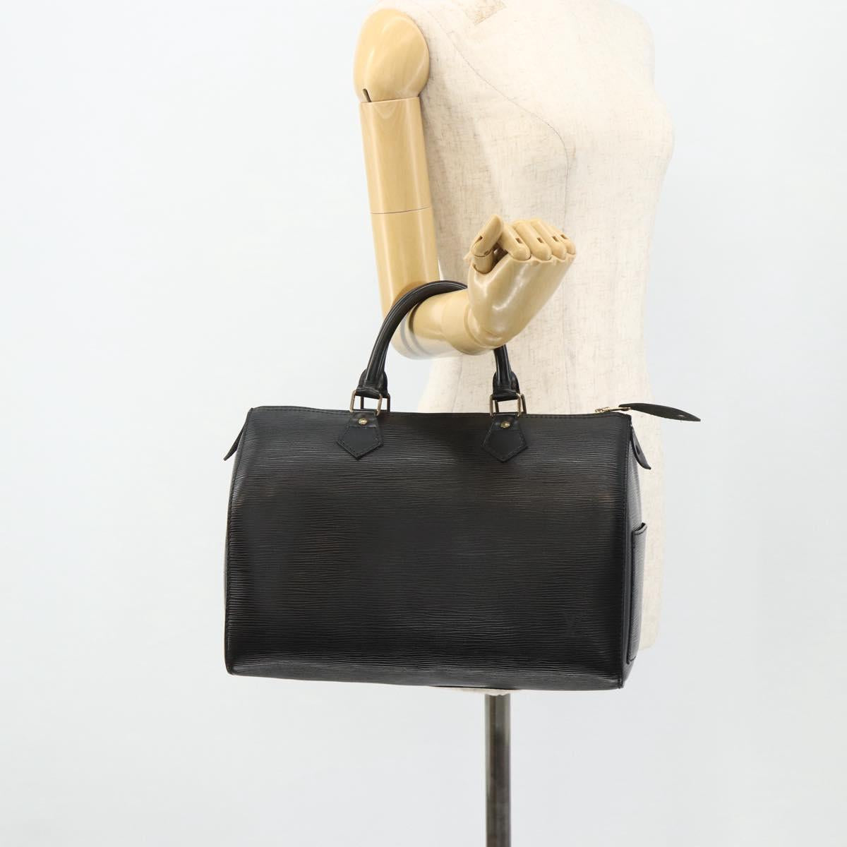 LOUIS VUITTON Epi Speedy 30 Hand Bag Noir Black M43002 LV Auth 179434A