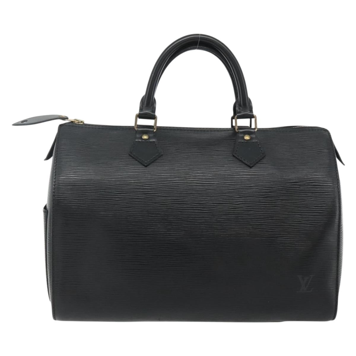 LOUIS VUITTON Epi Speedy 30 Hand Bag Noir Black M43002 LV Auth 179434A