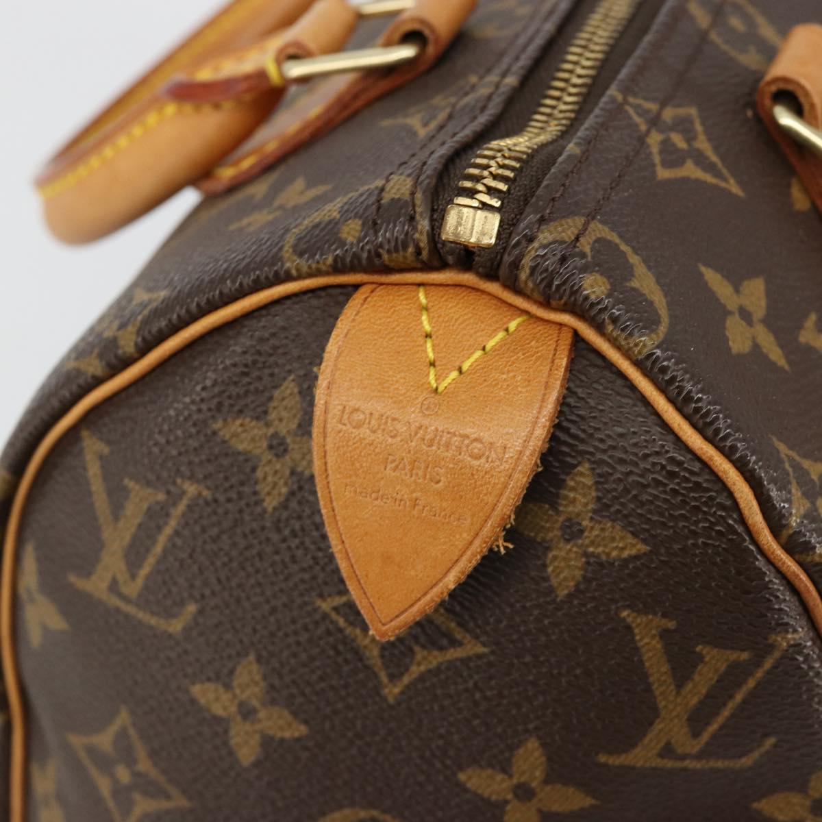 LOUIS VUITTON Monogram Speedy 25 Hand Bag M41528 LV Auth 179455A