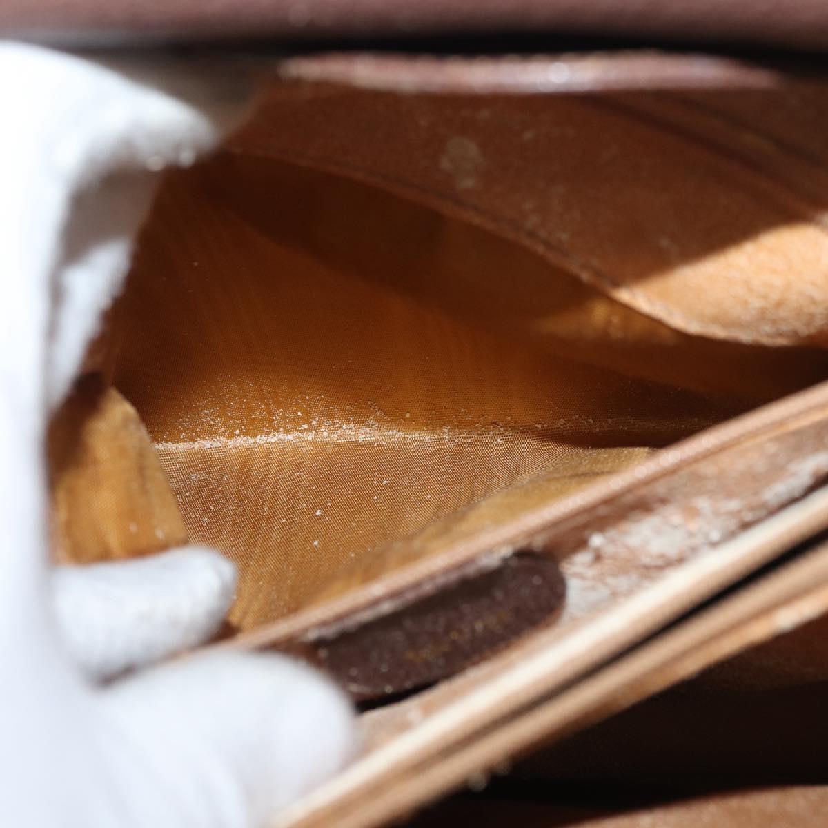 GUCCI Bamboo Tote Bag Leather Brown Gold 002 0260 2615 Auth 179461