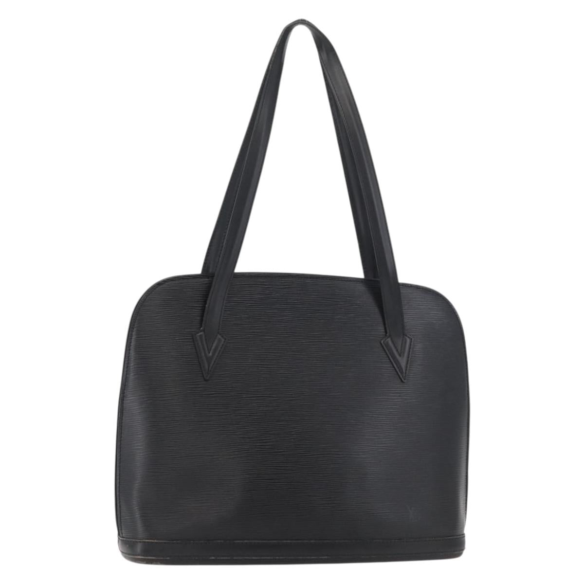 LOUIS VUITTON Epi Lussac Shoulder Bag Black M52282 LV Auth 179463