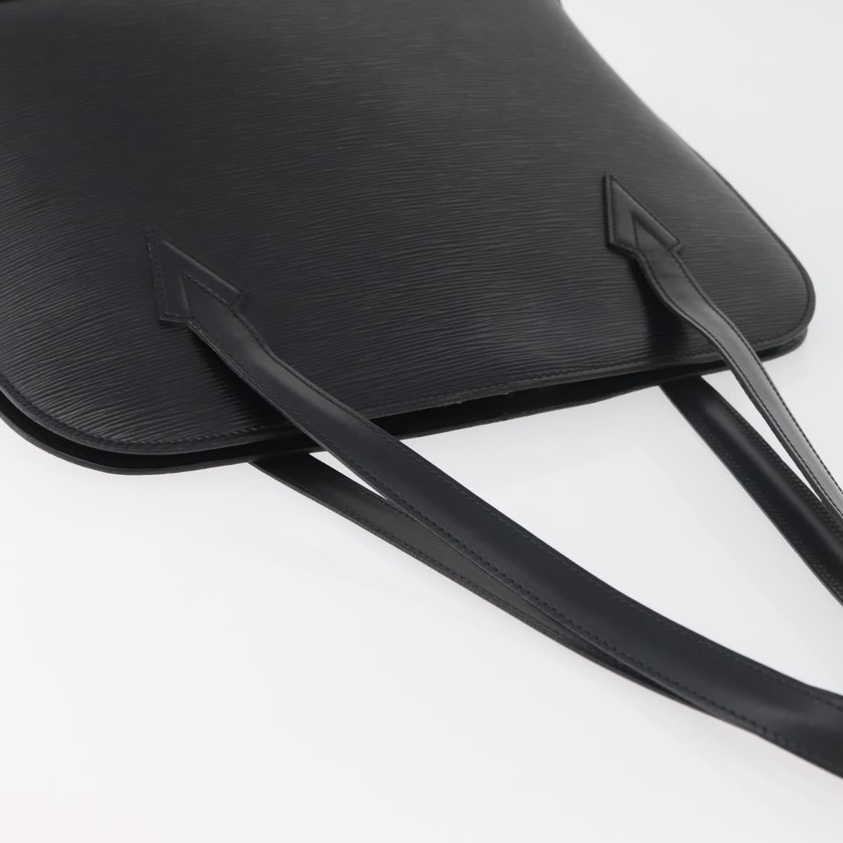 LOUIS VUITTON Epi Lussac Shoulder Bag Black M52282 LV Auth 179463