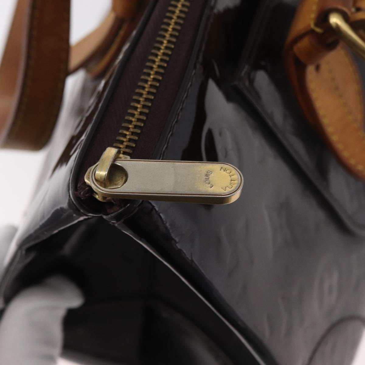 LOUIS VUITTON Monogram Vernis Rosewood Avenue Bag Amarante M93510 Auth 179465