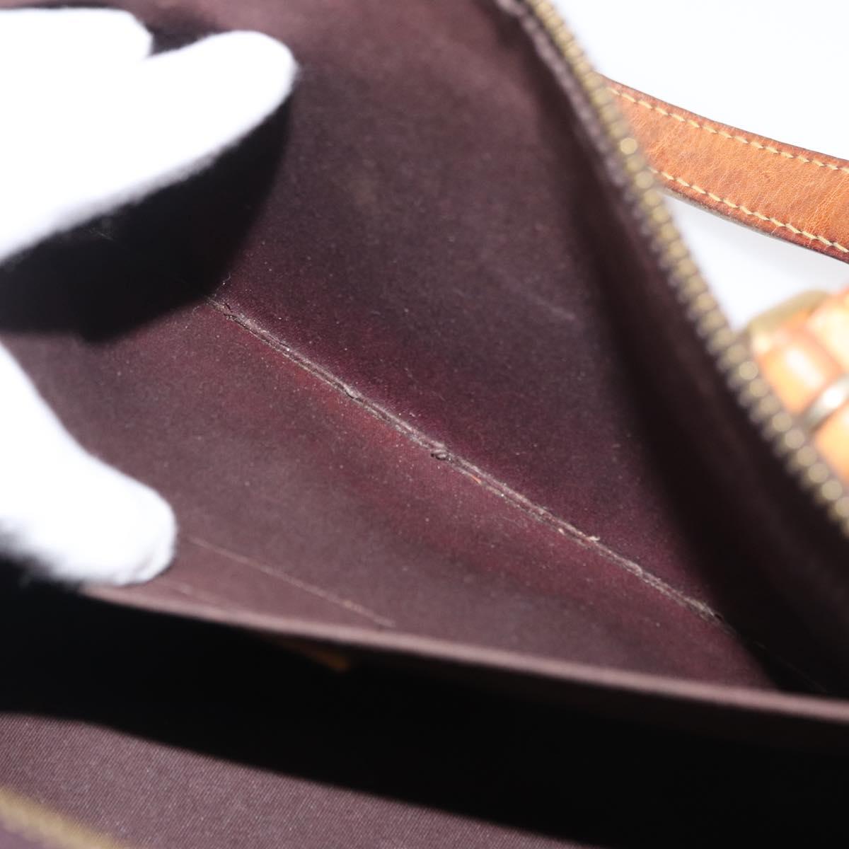LOUIS VUITTON Monogram Vernis Rosewood Avenue Bag Amarante M93510 Auth 179465