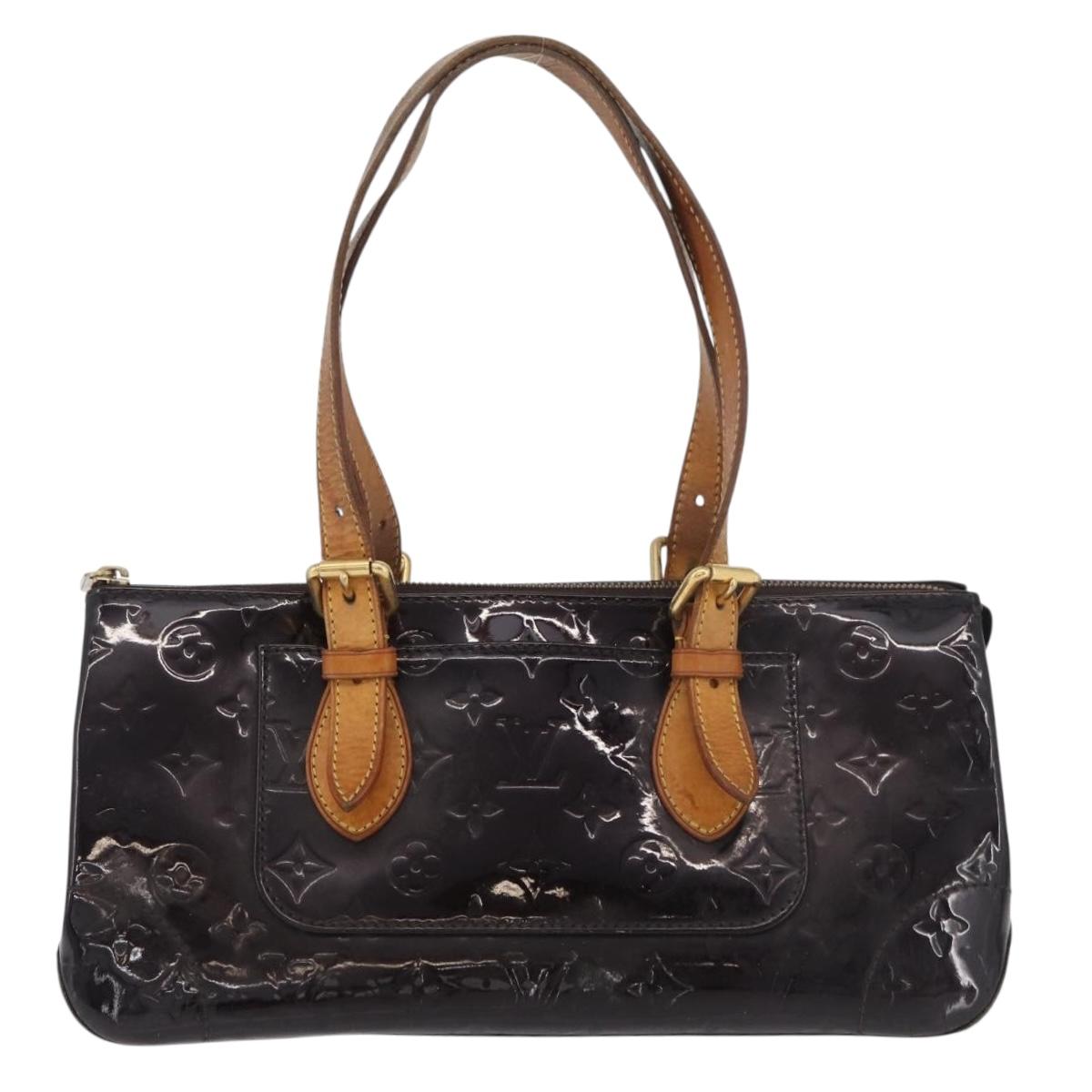 LOUIS VUITTON Monogram Vernis Rosewood Avenue Bag Amarante M93510 Auth 179465