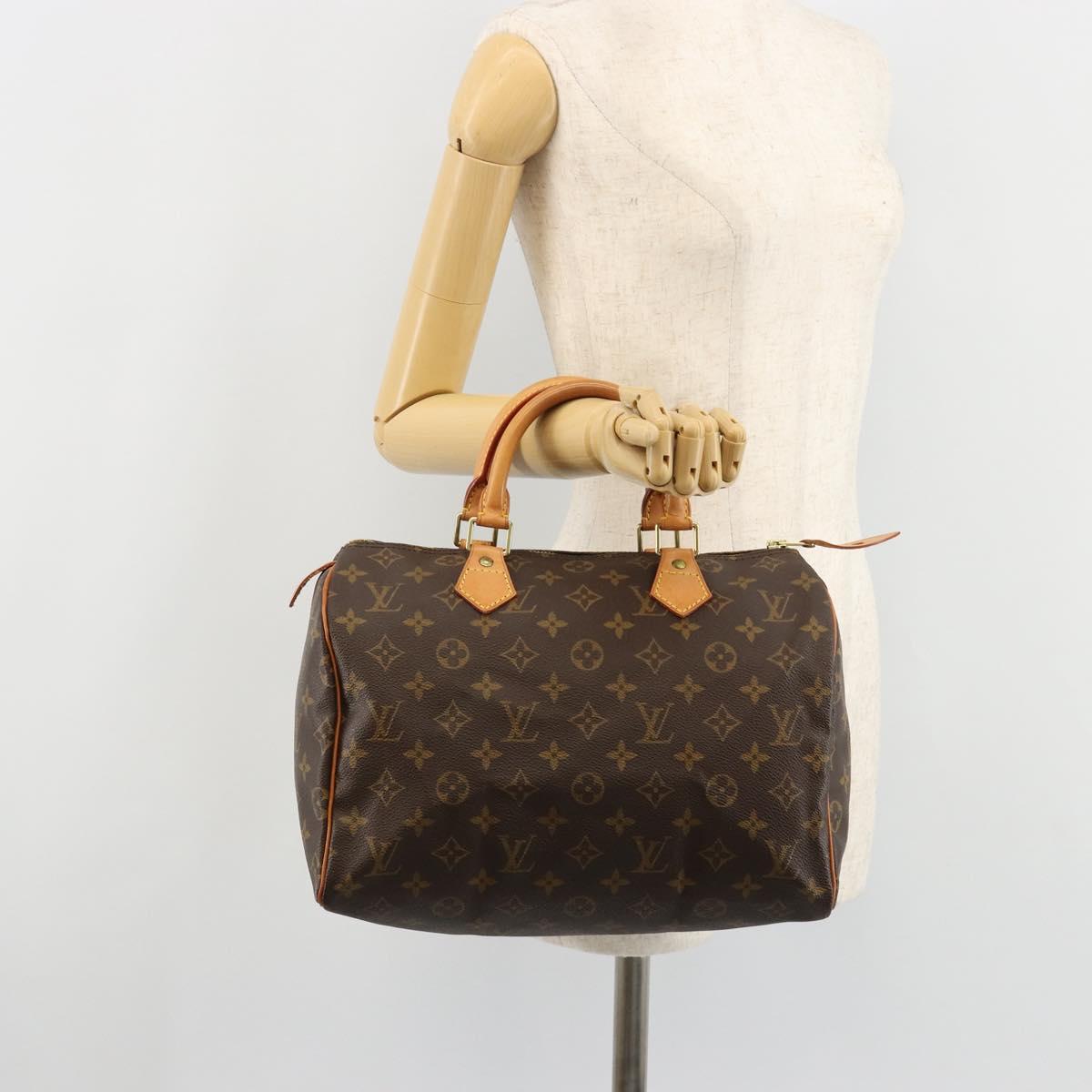 LOUIS VUITTON Monogram Speedy 30 Hand Bag M41526 LV Auth 179480A