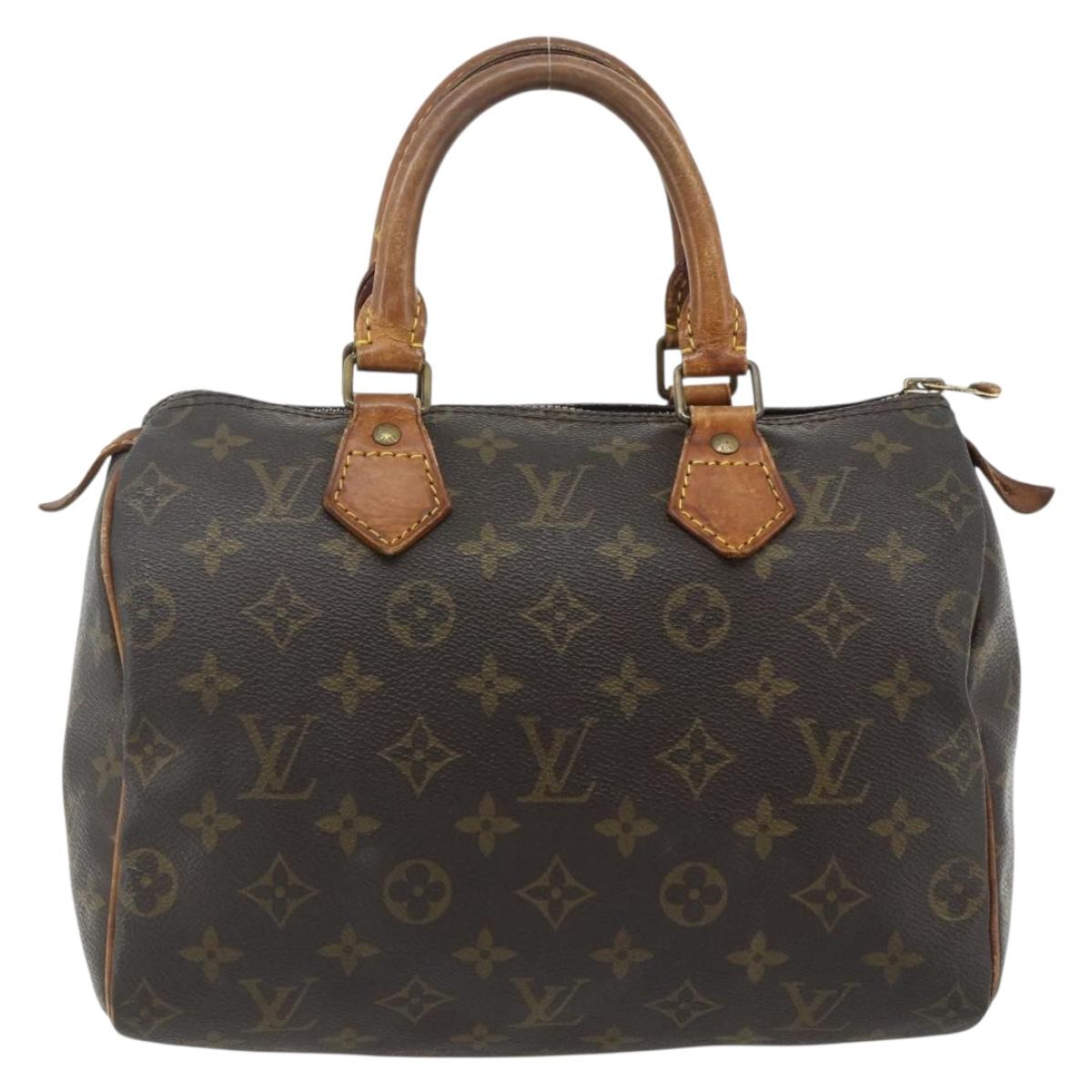 LOUIS VUITTON Monogram Speedy 25 Hand Bag M41528 LV Auth 179482