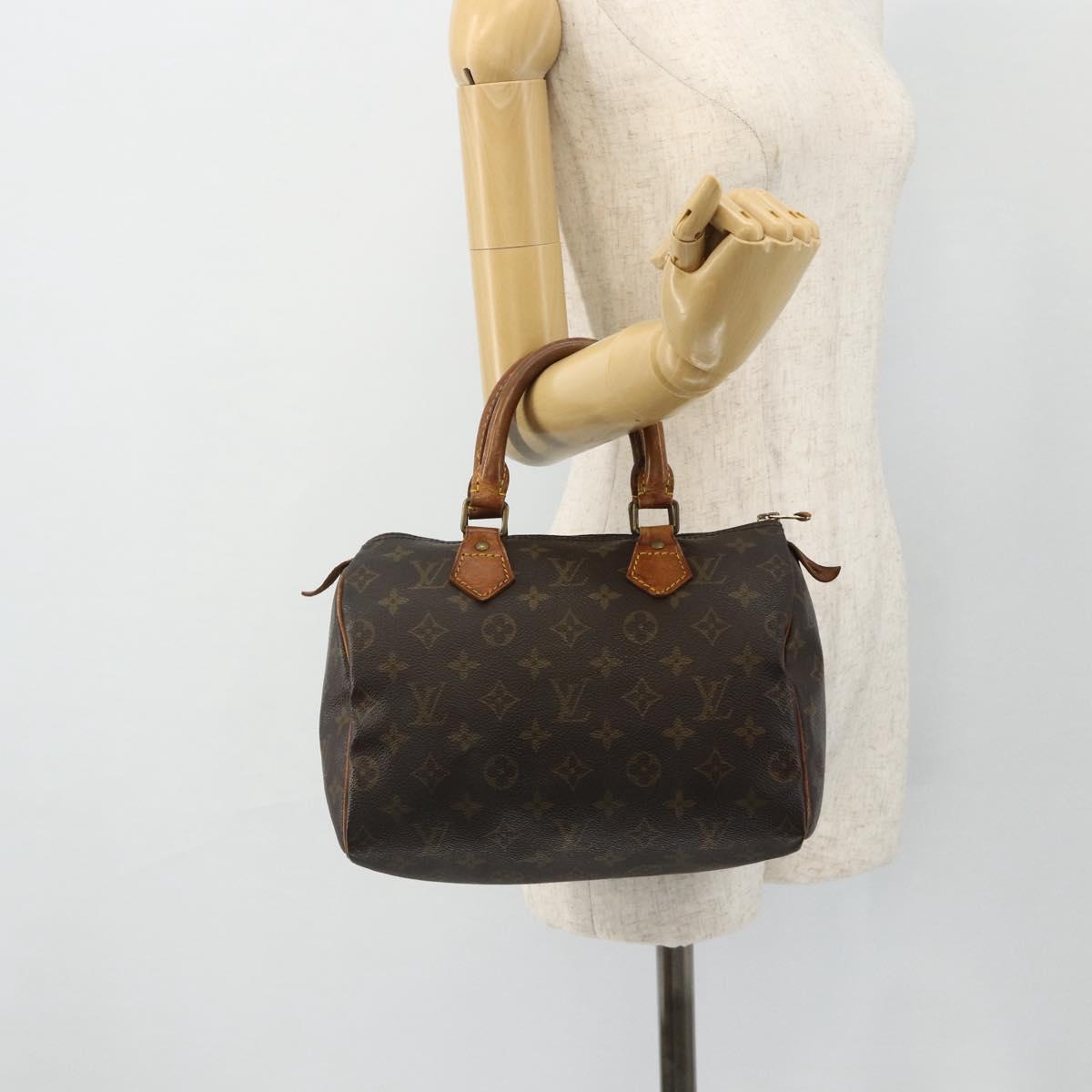 LOUIS VUITTON Monogram Speedy 25 Hand Bag M41528 LV Auth 179482