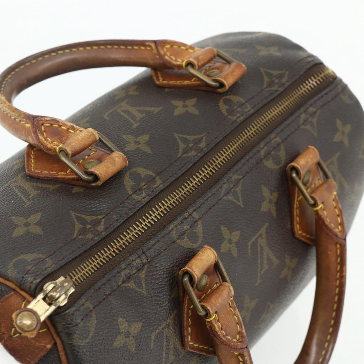 LOUIS VUITTON Monogram Speedy 25 Hand Bag M41528 LV Auth 179482
