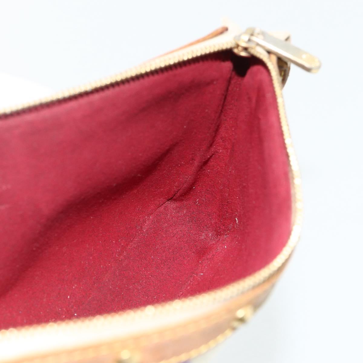 LOUIS VUITTON Monogram Multicolor Pochette Pouch White M92649 LV Auth 179487