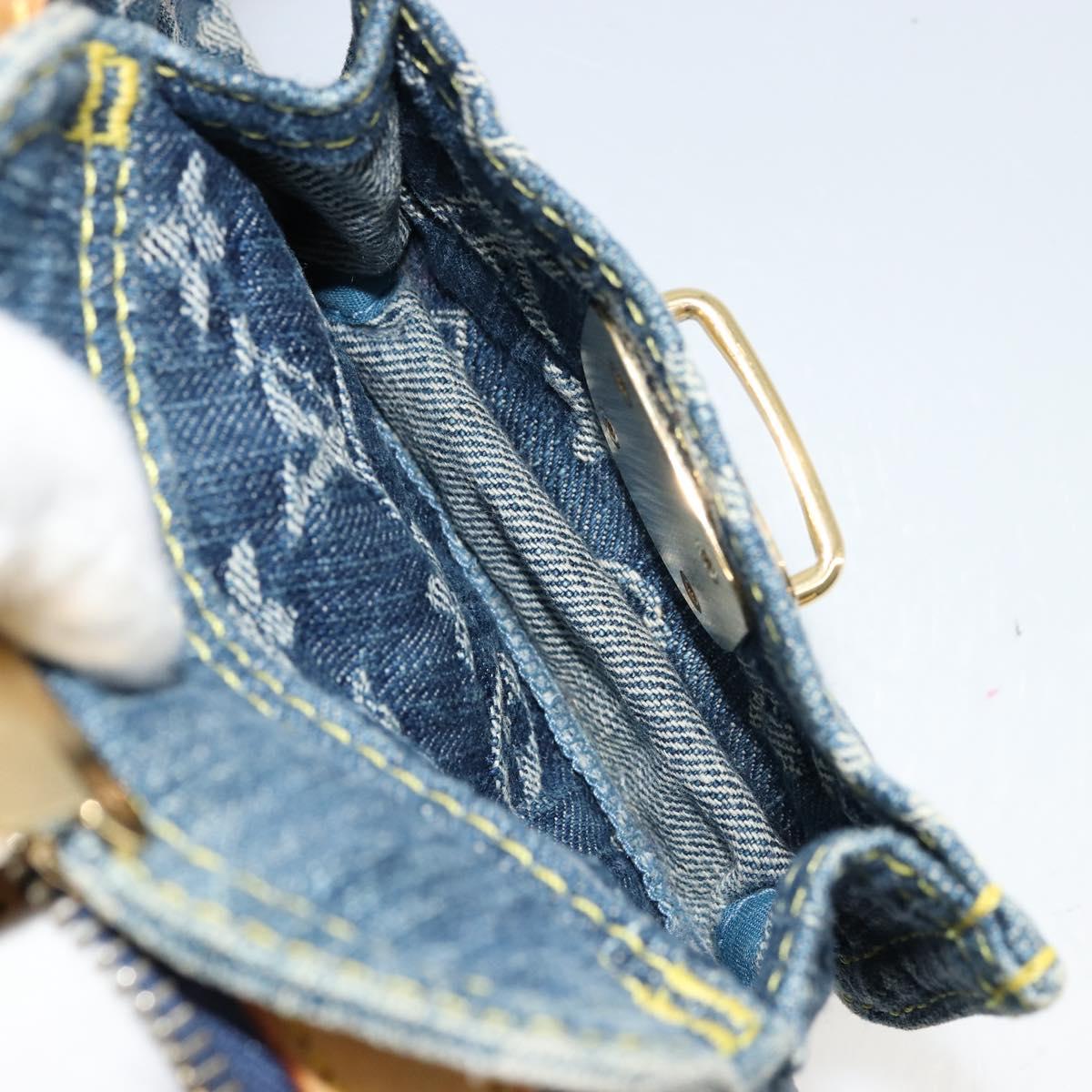 LOUIS VUITTON Monogram Denim Neo Speedy Hand Bag Blue M95019 LV Auth 179490V