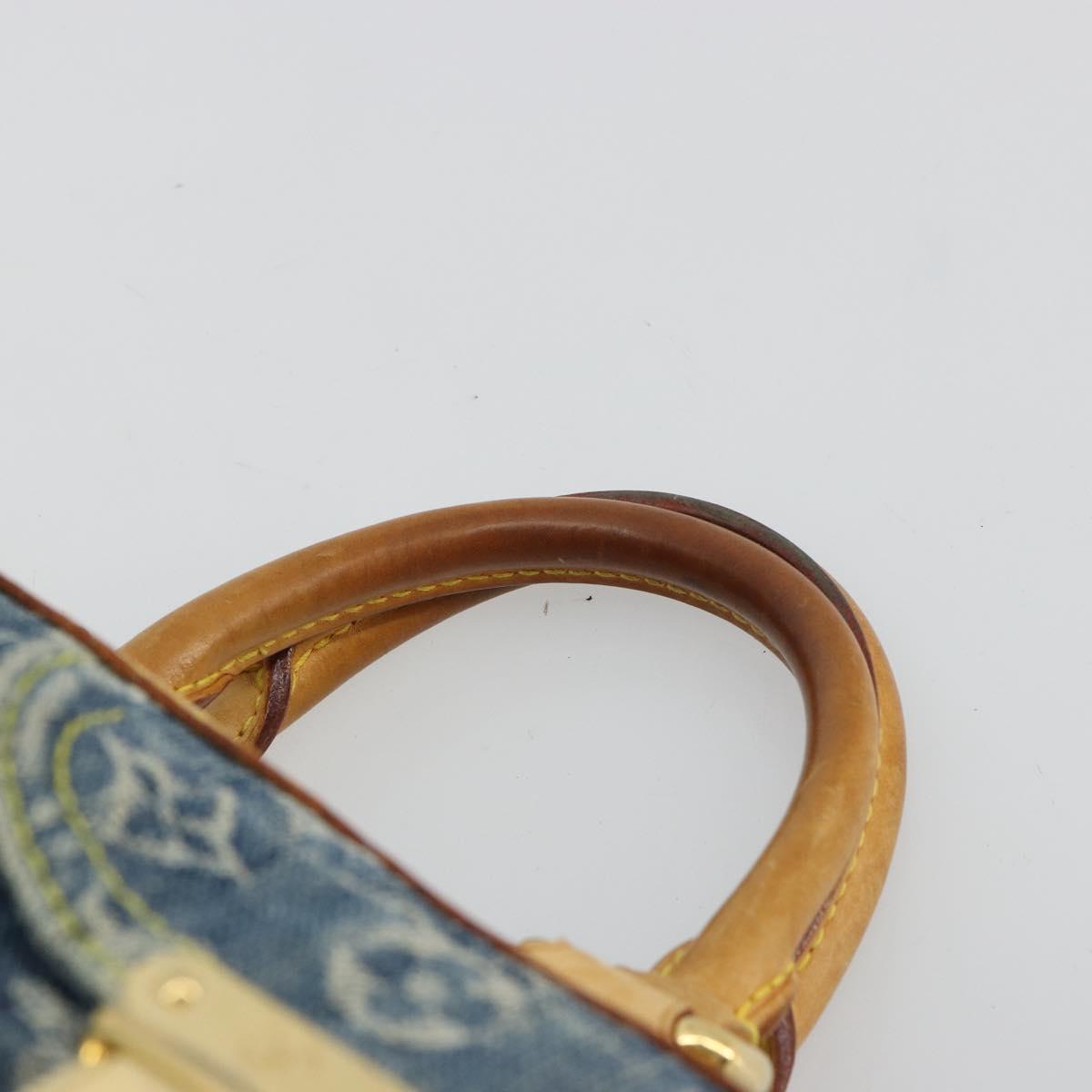 LOUIS VUITTON Monogram Denim Neo Speedy Hand Bag Blue M95019 LV Auth 179490V