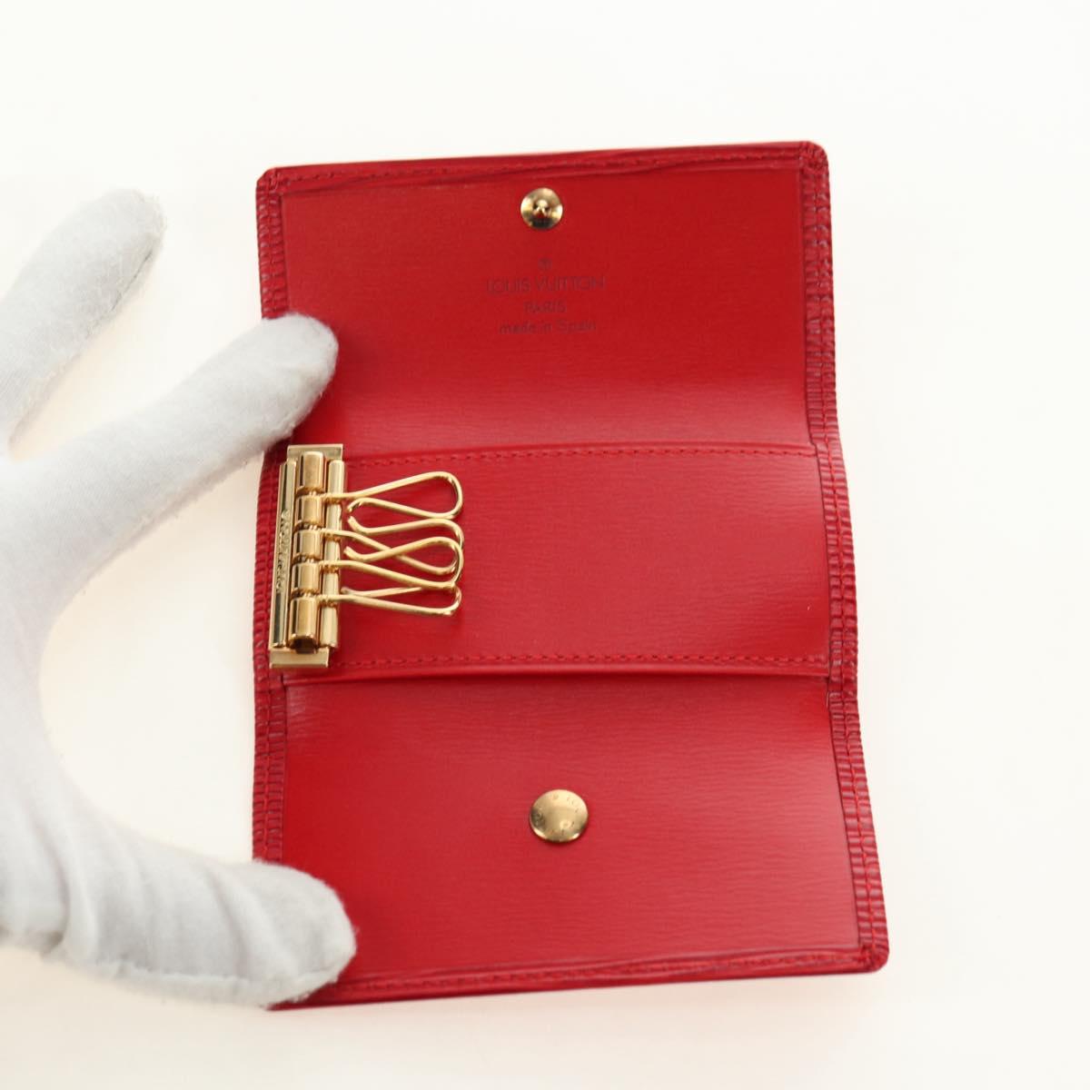 LOUIS VUITTON Epi Multicles 4 Key Case Red M63827 LV Auth 179511M