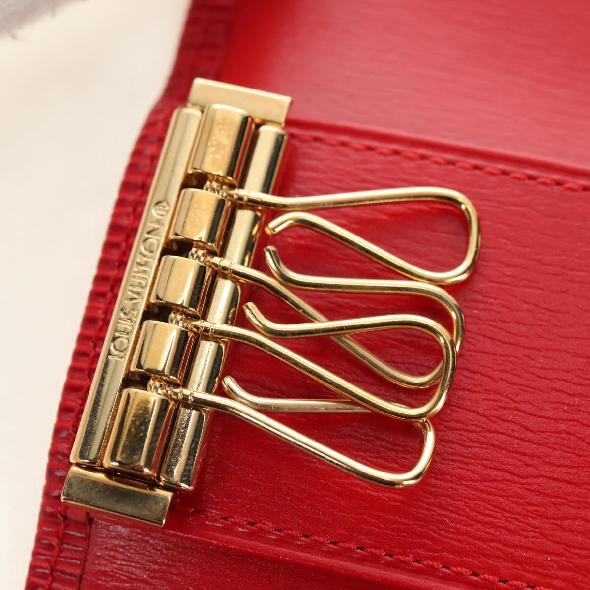 LOUIS VUITTON Epi Multicles 4 Key Case Red M63827 LV Auth 179511M