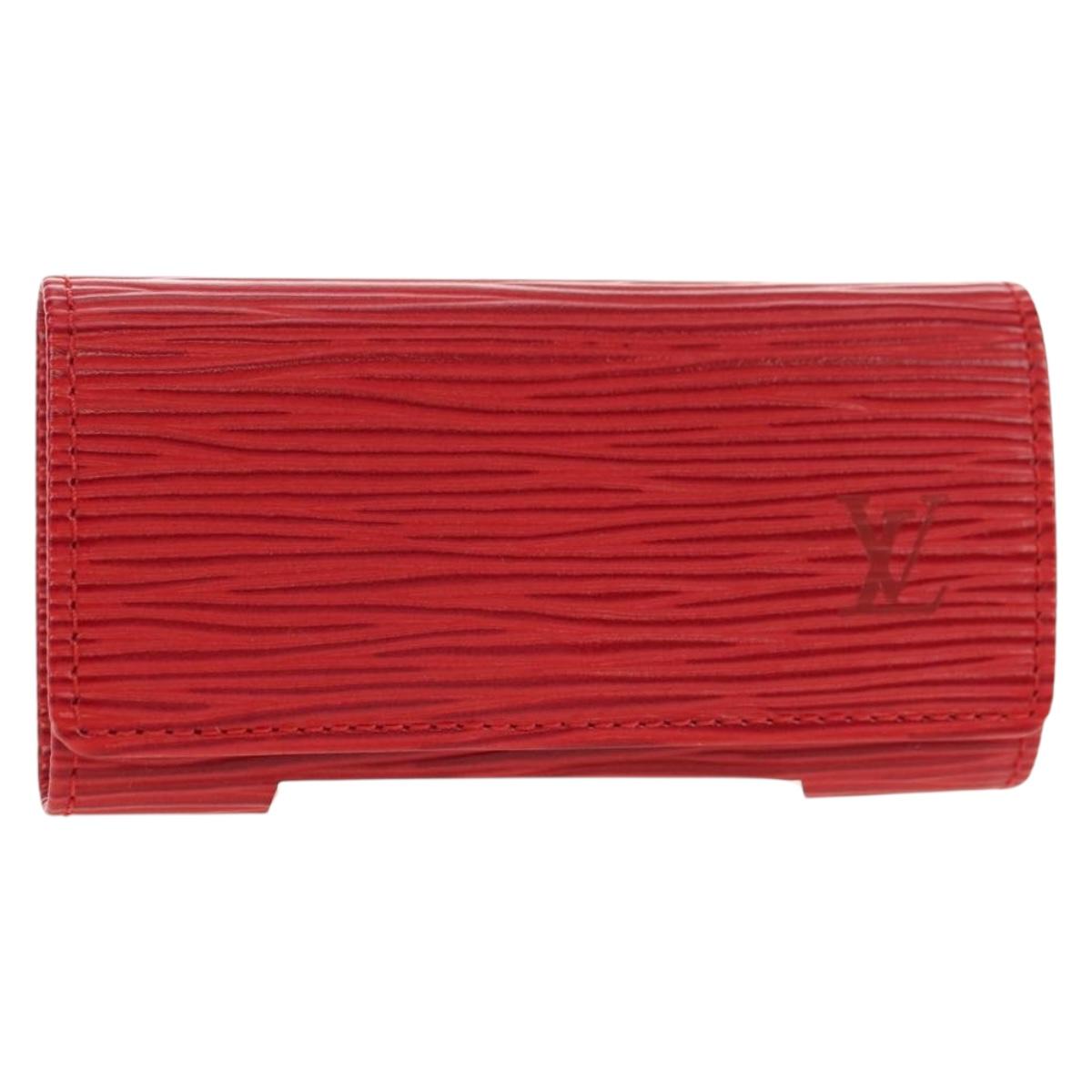 LOUIS VUITTON Epi Multicles 4 Key Case Red M63827 LV Auth 179511M