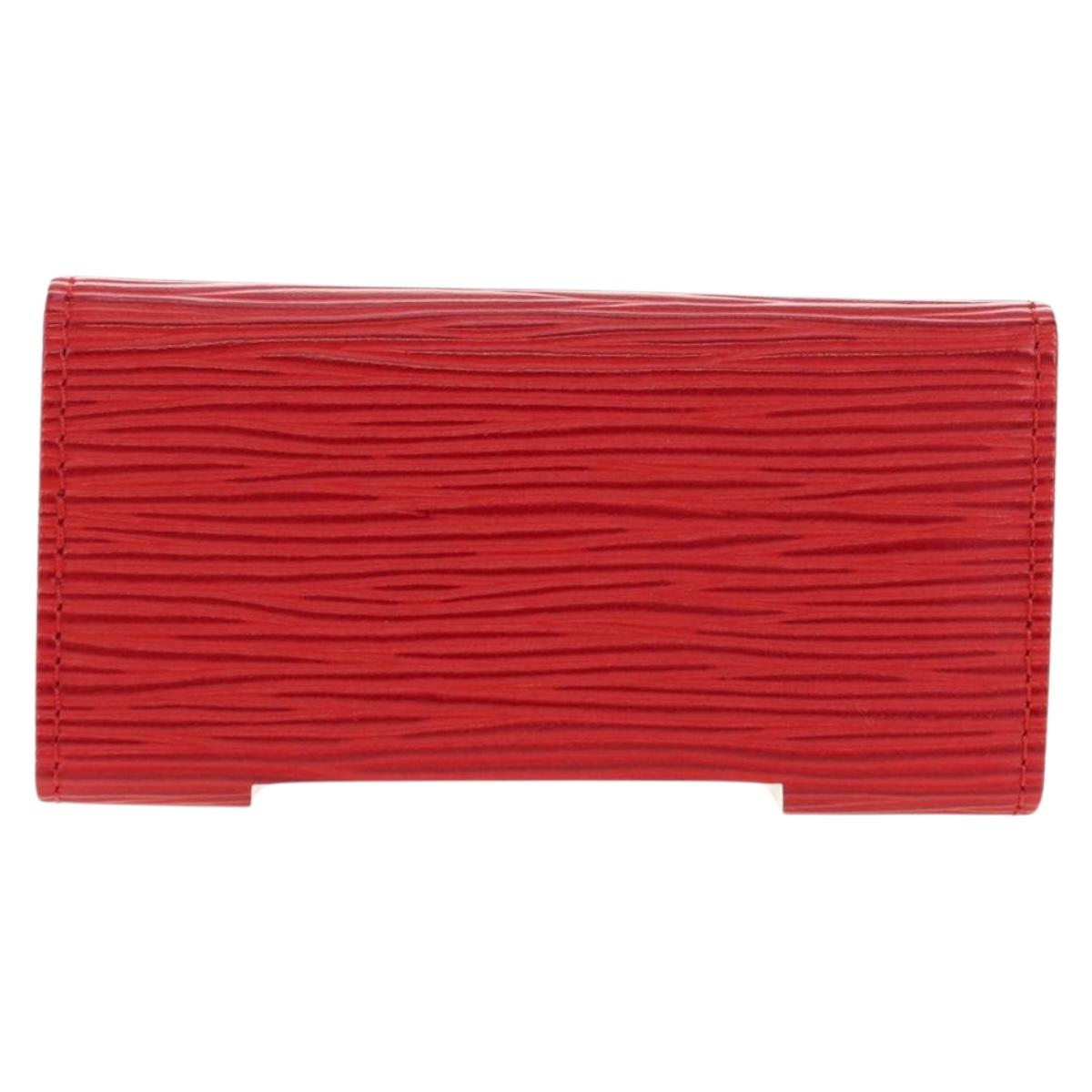 LOUIS VUITTON Epi Multicles 4 Key Case Red M63827 LV Auth 179511M