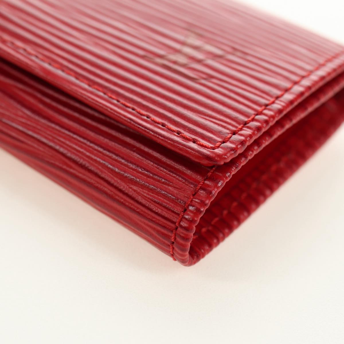 LOUIS VUITTON Epi Multicles 4 Key Case Red M63827 LV Auth 179511M