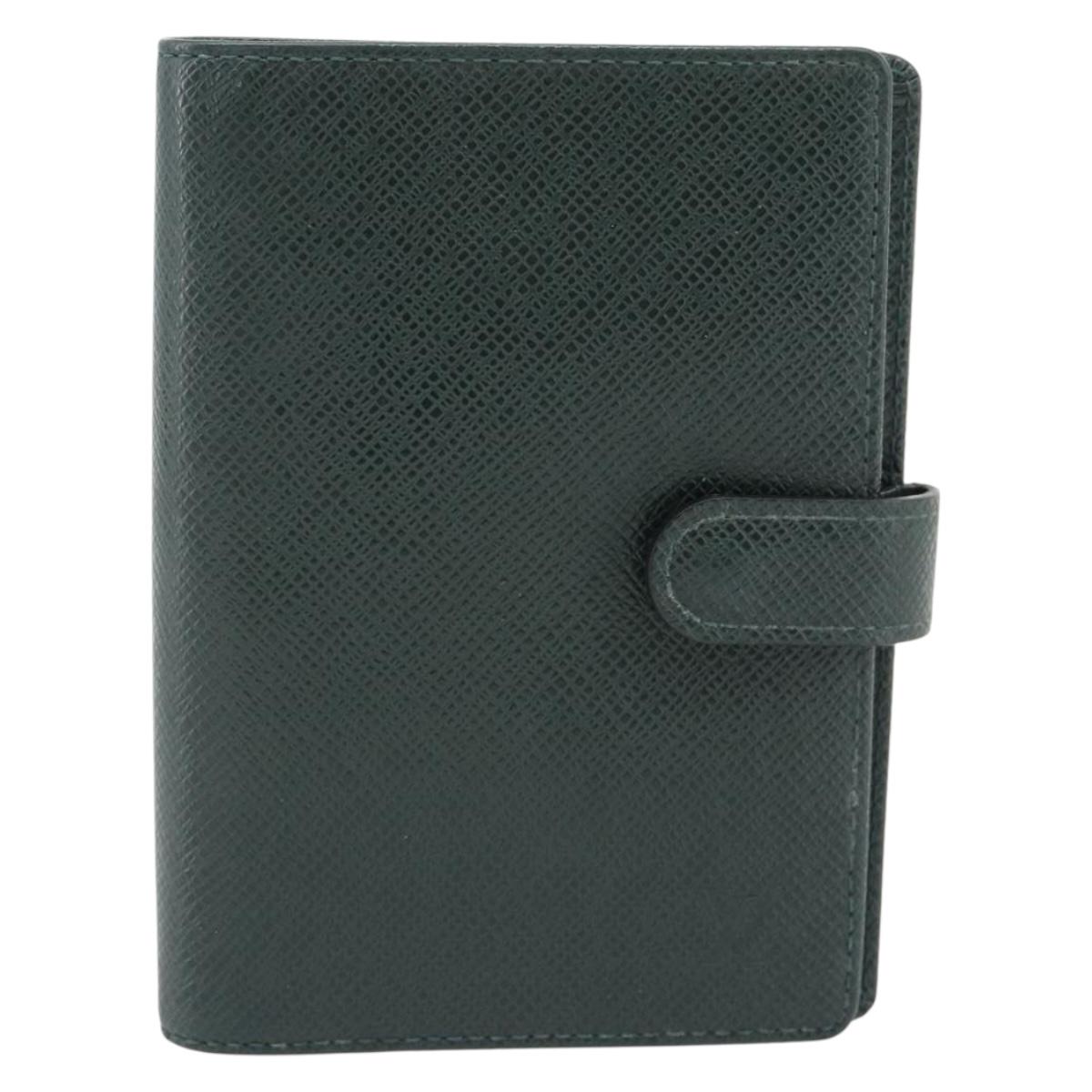 LOUIS VUITTON Taiga Agenda PM Day Planner Cover Epicea R20424 LV Auth 179521