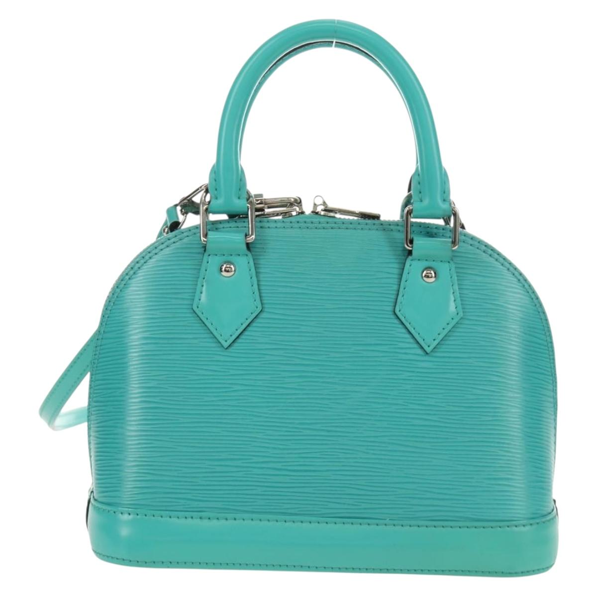 LOUIS VUITTON Epi Alma BB Hand Bag 2way Turquoise Blue M40853 LV Auth 179527SAM
